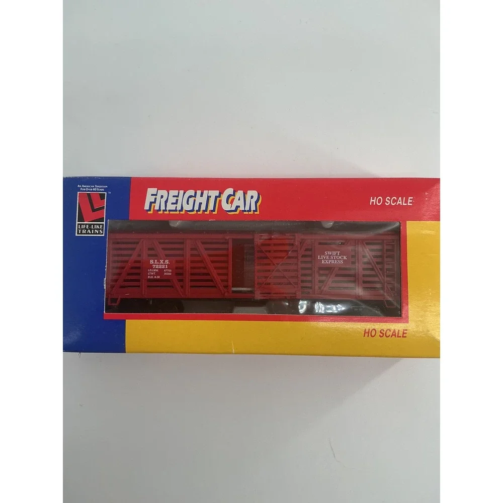 Life-Like Trains HO Scale Freight Car Lot 8582 Swift Stock Car 8538 PRR Caboose